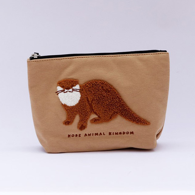 コツメカワウソ サガラ刺繍ポーチ | 神戸どうぶつ王国NS