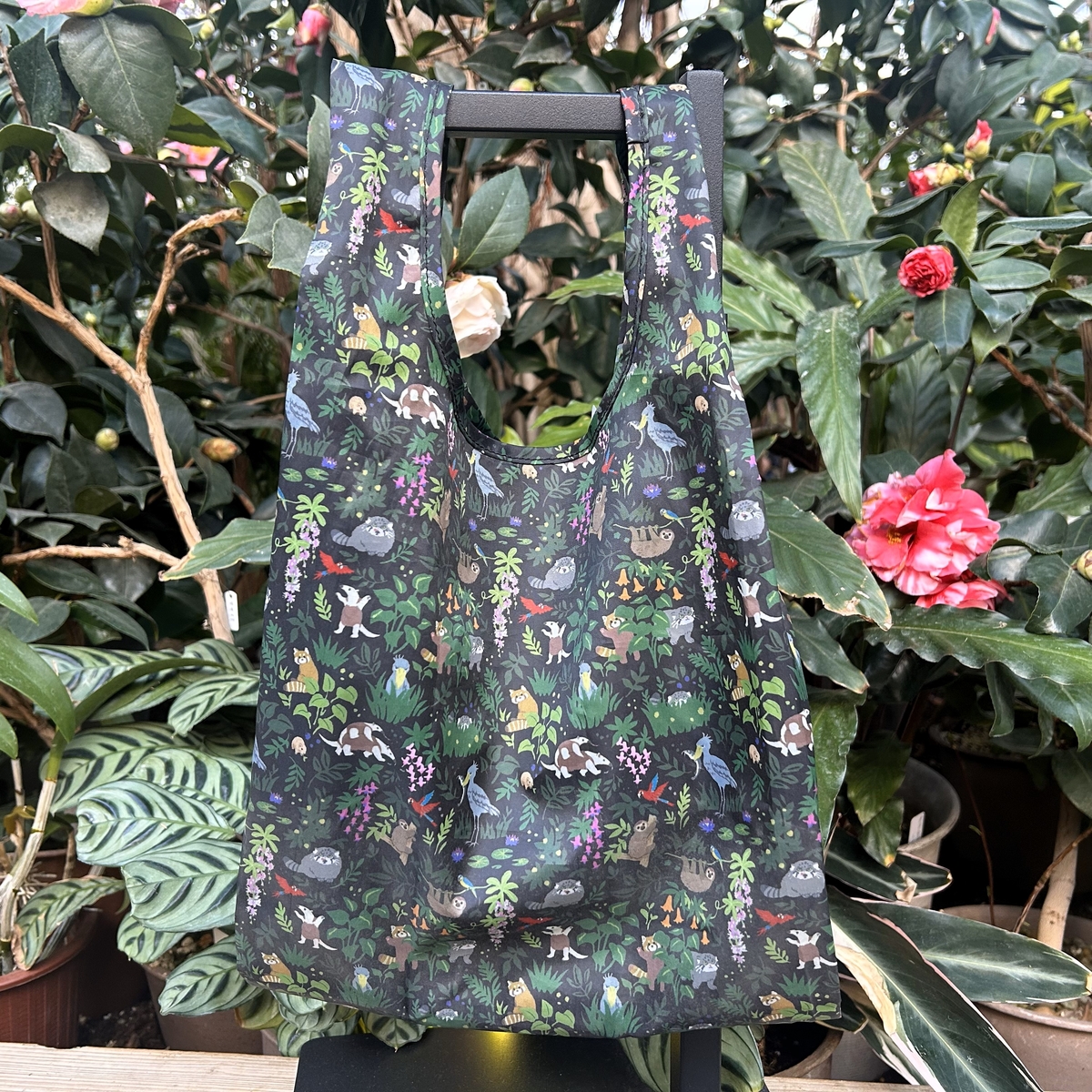 エコバッグ（コンビニサイズ） シャムドクチュールBK 王国動植物