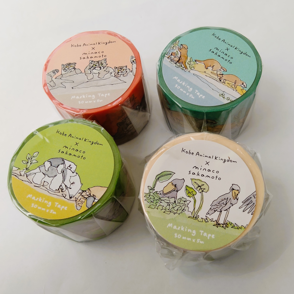 マスキングテープ 岩場のマヌルネコ ≪神戸どうぶつ王国 × minaco