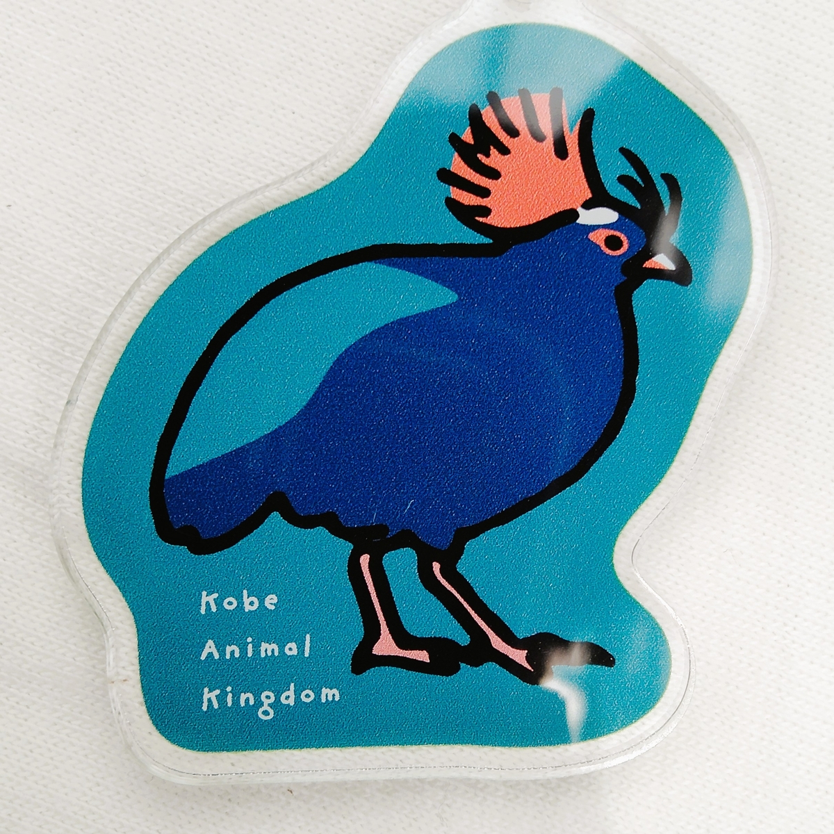 アクリルキーホルダー カンムリシャコのつがい | 神戸どうぶつ王国NS