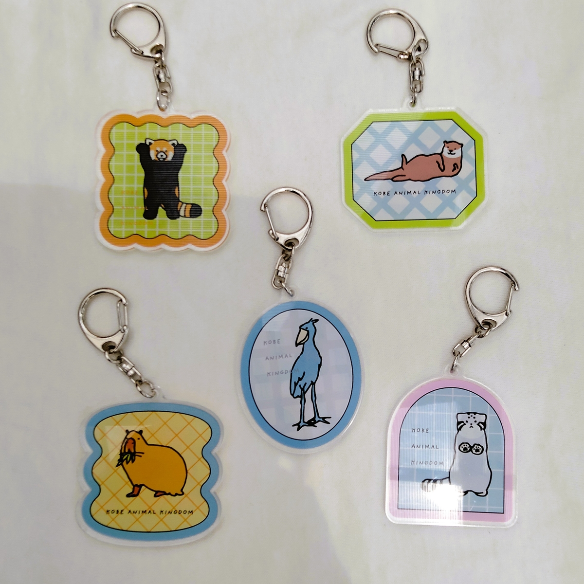 アクリルキーホルダー ハシビロコウいっぱい | 神戸どうぶつ王国NS