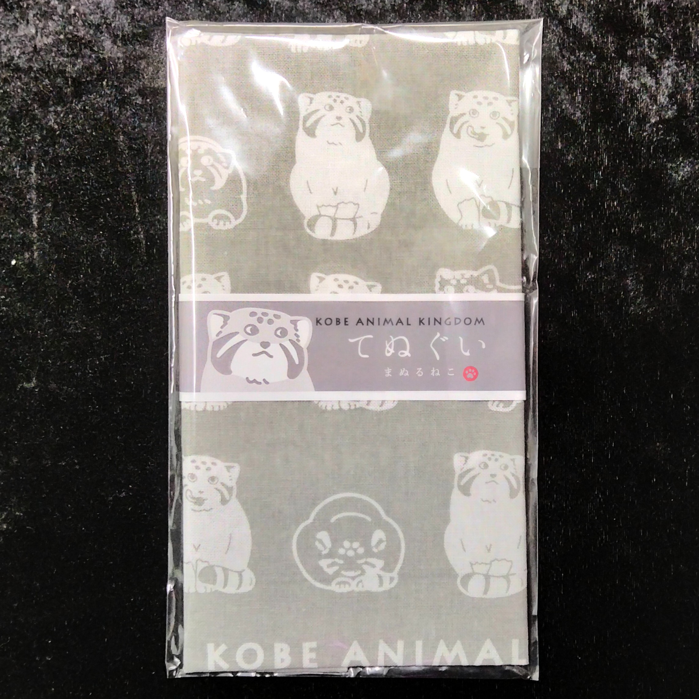 てぬぐい まぬるねこいっぱい GY マヌルネコ | 神戸どうぶつ王国NS