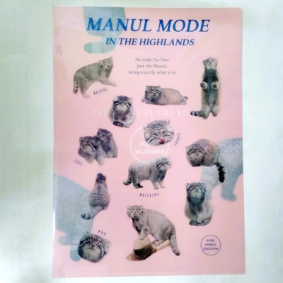 A4クリアファイル　MODE　マヌルネコ