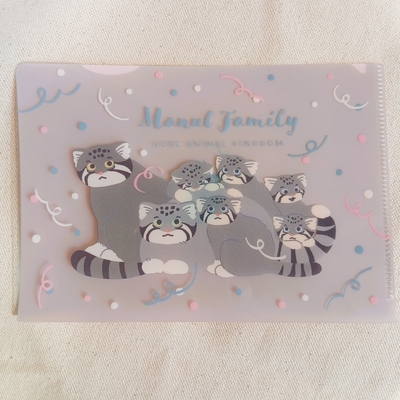 A6クリアファイル　MANUL FAMILY 2026