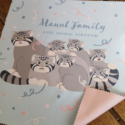 クリーニングクロス　MANUL FAMILY　2026　マヌルネコ