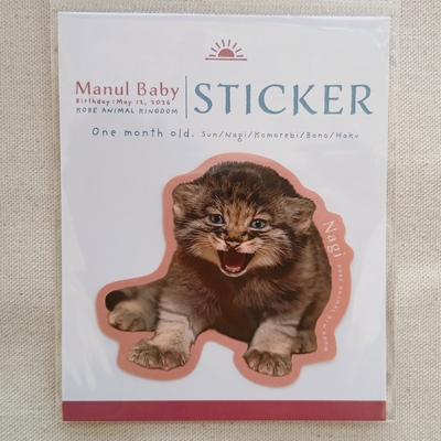ステッカーBIG　MANULBABY　ナギ　PK