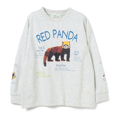 《BEAMSmini&times;王国コラボ》博士ロングスリーブTシャツ　レッサーパンダ