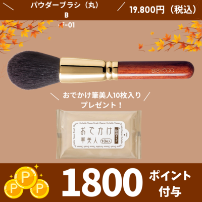 フィニッシングパウダーブラシ （丸）【正規品】B-F-01