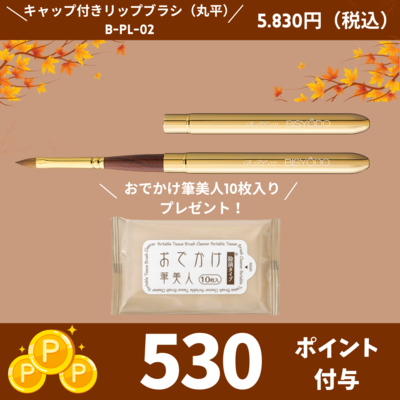 キャップ付リップブラシ （丸平）【正規品】B-PL-02