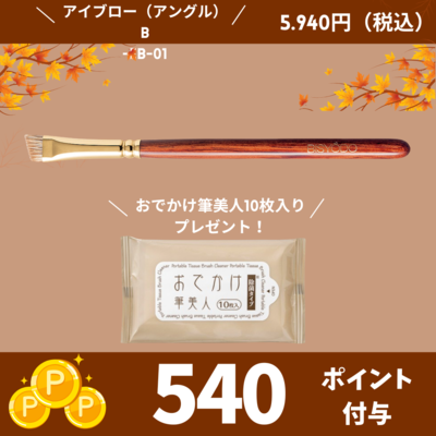 アイブローブラシ （アングル）【正規品】B-EB-01