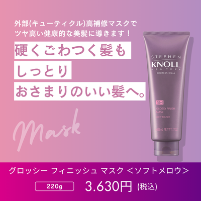 スティーブンノル　プロフェッショナル　グロッシー フィニッシュ マスク【ソフトメロウ】