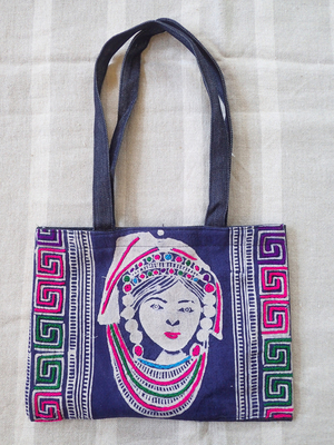 モン族ろうけつ染めトートバッグ