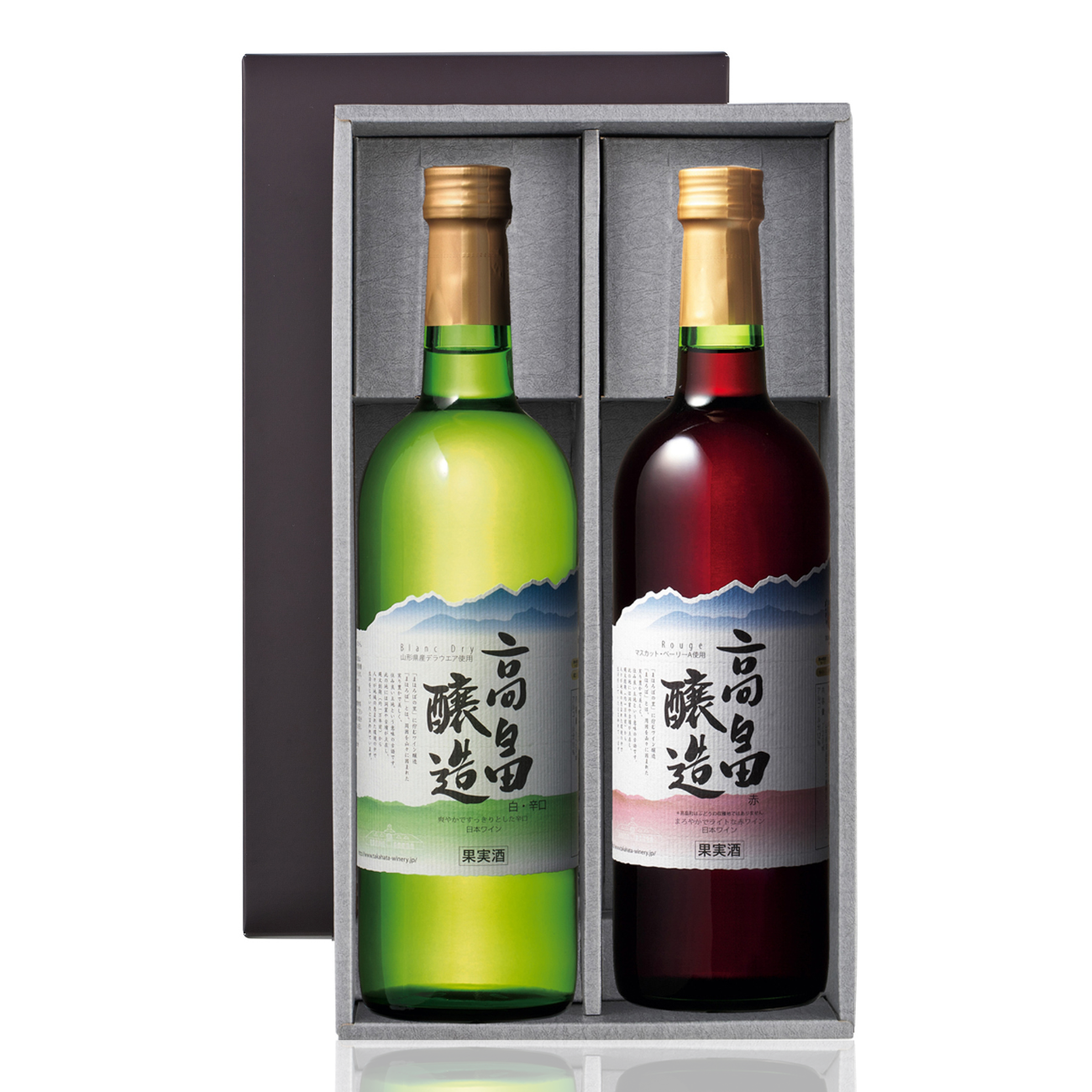 山田堂&ルボワダジュール ワイン2本セット ほたる白と山ぶどうワインセット（720ml×2本・ギフト箱入