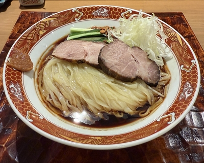 飲める冷やし中華そば　(梅一味・フライドガーリック付き）2食セット