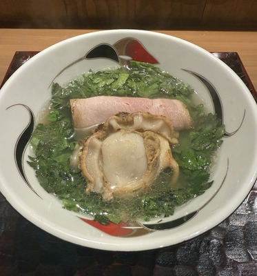 北海道野付産　天然特大帆立の塩そば　1食セット