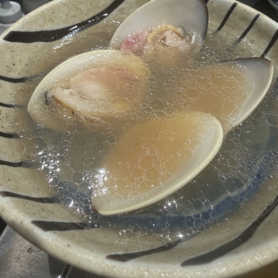 九十九里産　蛤（はまぐり）の塩つけそば　２食セット