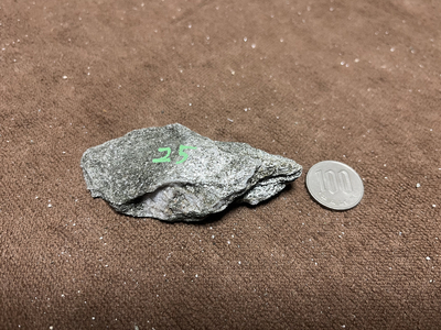 バドガシュタイン鉱石　&alpha;&beta;放射線量　25&mu;㏜　61g