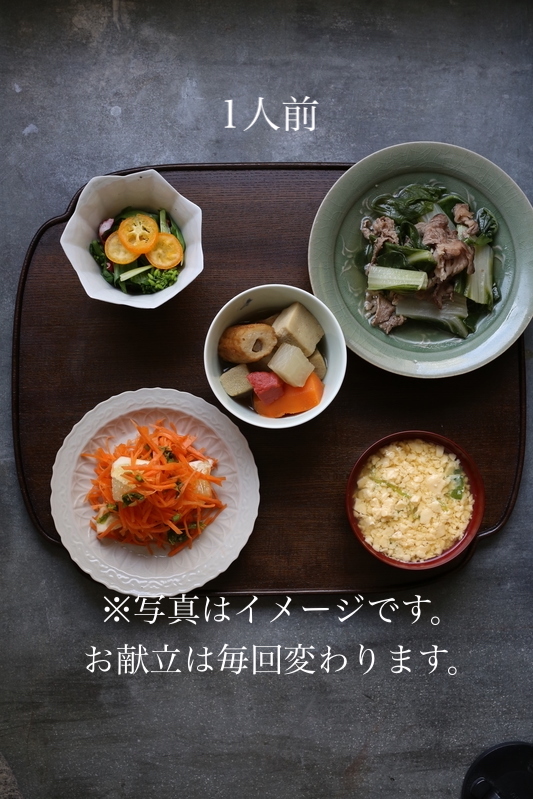 【5月20日(水)到着】宝箱平日ハンバーグ便（1人前5品）