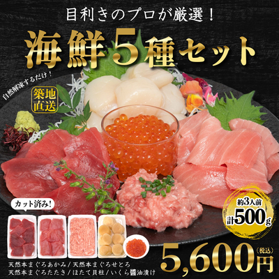 贈り物に【恵みの福袋】豪華海鮮5種セット
