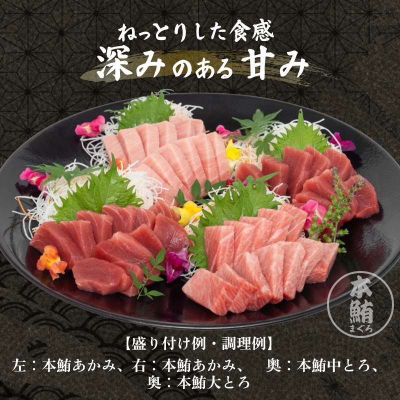 極寒本鮪(天然本まぐろ)セットA 赤身約200g×2、中とろ約200g×1、大とろ
