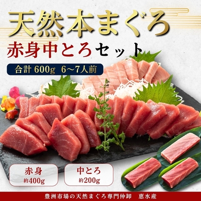 極寒本鮪(天然本まぐろ)セットB　赤身約200g&times;2、中とろ約200g&times;１