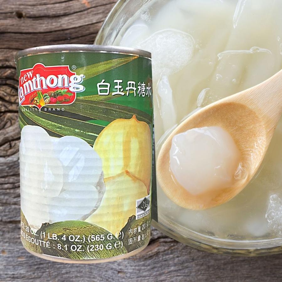 LAMTHONG】 ホールブラムシードシロップ漬け 缶／ลูกตาลในน้ำเชื่อม
