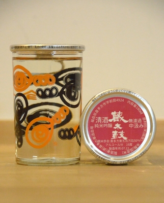 朱のべんX蔵太鼓純米吟醸中汲みカップ(180ml)