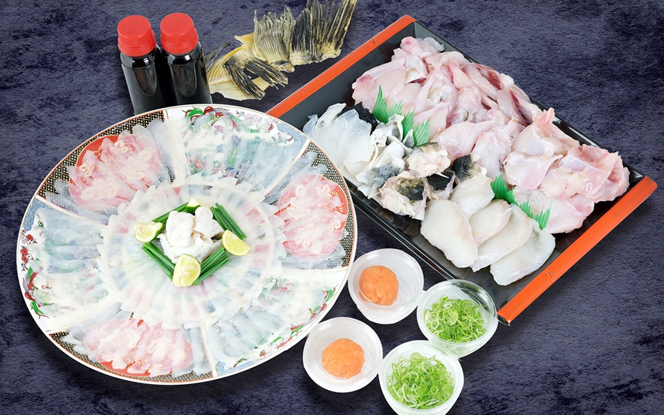 天然とらふぐ 福大皿セット 極み あのりふぐ まるせい