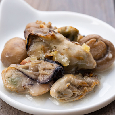 広島県産かきのレモンバターソース（缶詰）