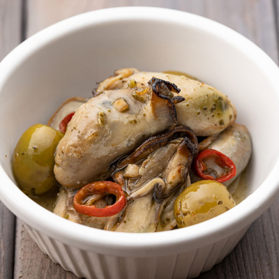 広島県産かきのアヒージョ（缶詰）