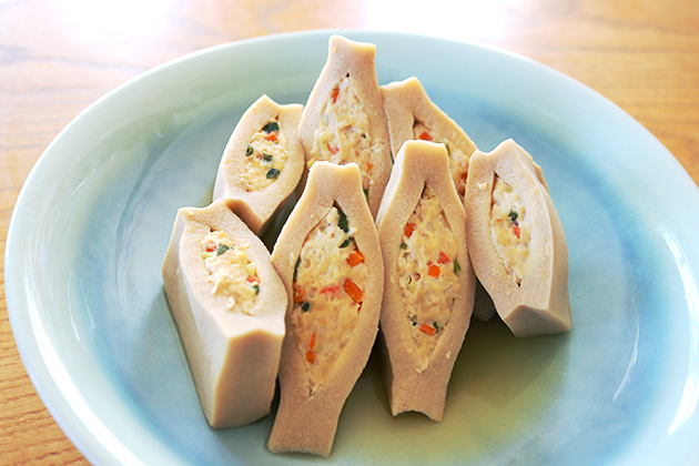 レシピ】高野豆腐の鶏ひき肉はさみ煮 | ホッカンオンラインカート