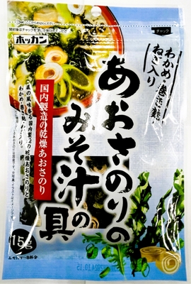 あおさのりのみそ汁の具15ｇ