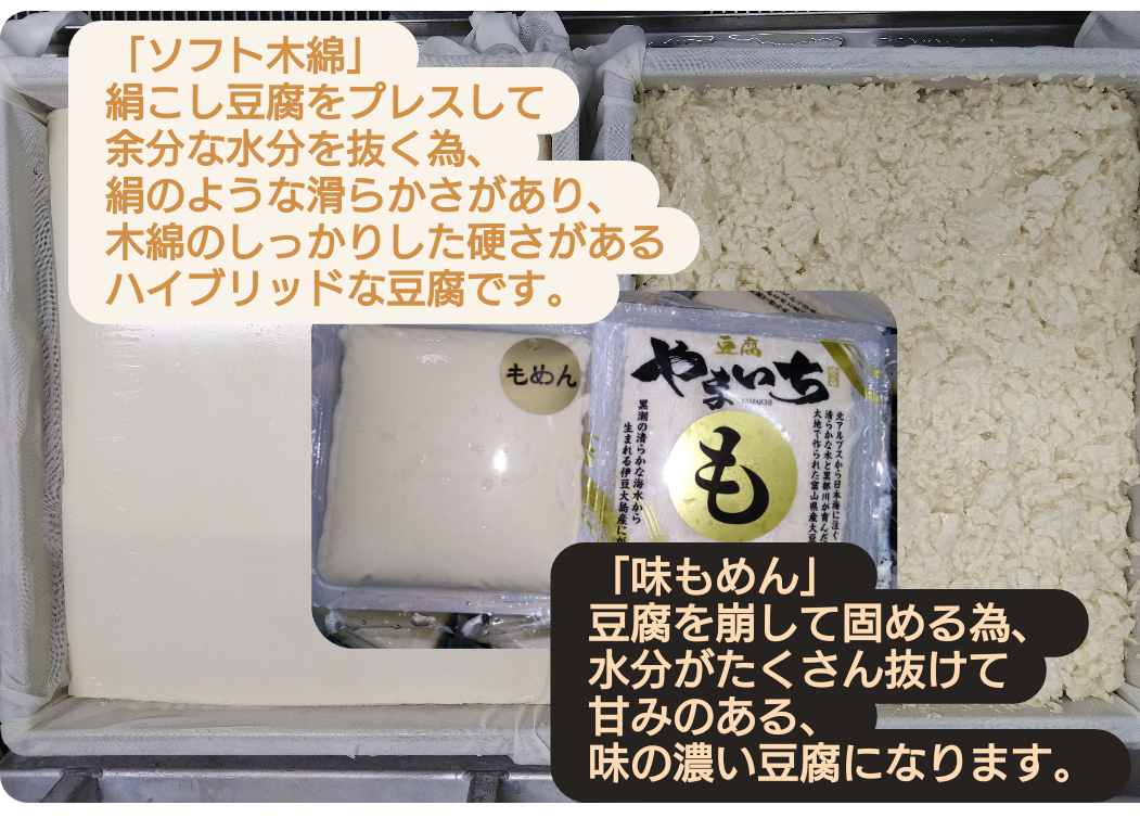 もめん豆腐（ソフト木綿） | 豆腐 やまいち