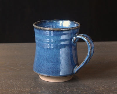ブルー切立マグ（小）