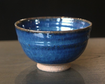 ブルー大丸飯碗