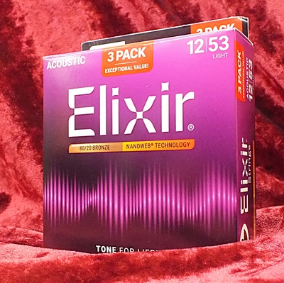 ELIXIR・12～53・80/20 Bronze・NANOWEB・エリクサー【今だけお得な3set Pack】