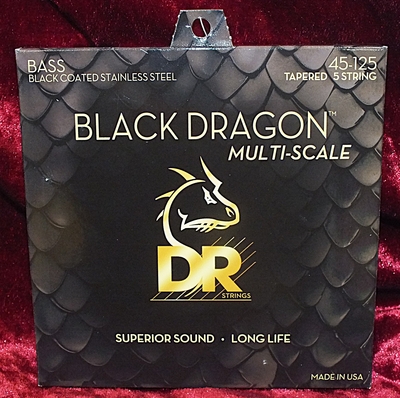 【5弦】DR・DBSMB5-45・BLACK DRAGON・MULTI-SCALE・Stainless for Bass・45-125・ベース