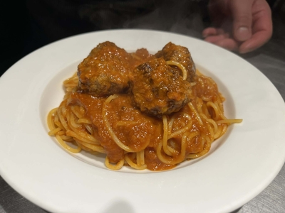 焦がしバター香る　ミートボールパスタソース