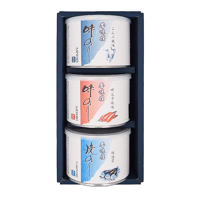 組み合わせ自由】香味撰 ダルマ缶 3缶箱入り 国産 | 小林海苔店【公式】