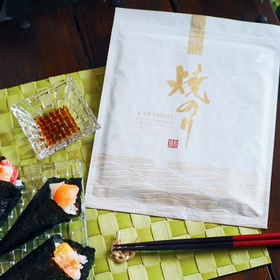 焼海苔（金） 板海苔10枚入り 有明海産 アルミチャック付き袋【希少品】