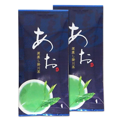 【送料込み】あお 深蒸し掛川茶 煎茶 100g×2袋 静岡県産 緑茶