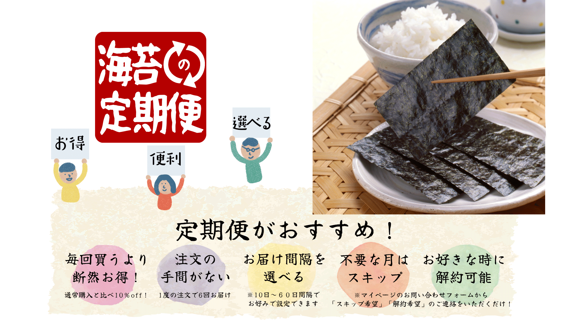 海苔の定期便