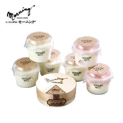 【直送商品】モーニング　季節の果実入りヨーグルトとレアチーズケーキ詰合せ（MOY-RCS）　IL 1801 431