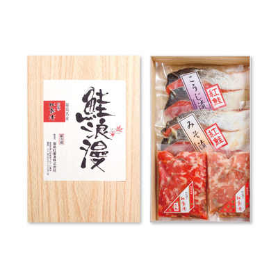 【直送商品】福島紅葉漬　阿武隈の鮭浪漫（LR-3GA）　SM 2205 711