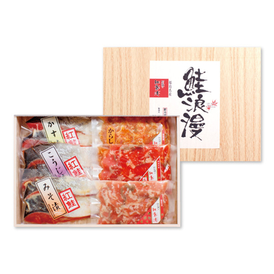 【直送商品】福島紅葉漬　阿武隈の鮭浪漫（LR-5GA）　SM 2206 711