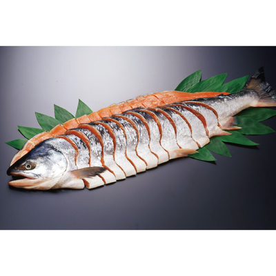 【直送商品】佐藤水産　熟成新巻鮭 姿切（JK-022C）　IL 5002 712