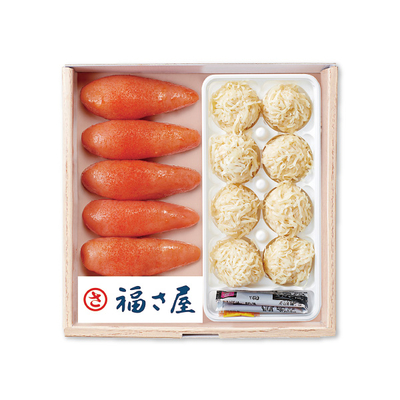 【直送商品】福さ屋　明太と萬坊いかしゅうまいセット（SR-50M）　IL 5113 712