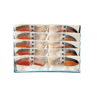 【直送商品】根室・藤井水産　天然鮭の味比べ（AB5-50）　SL 5101 712