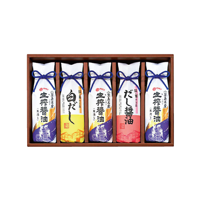 小豆島　杉樽仕込　生搾醤油・調味料詰合せ