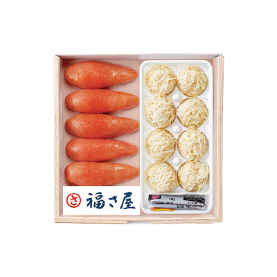 【直送商品】福さ屋 明太と萬坊いかしゅうまいセット（SR-50M）　IL-5006-712